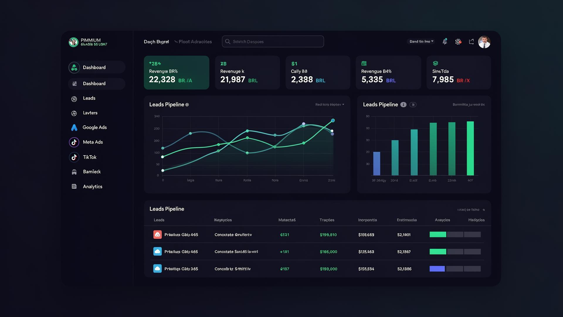 Demonstração de Visão 360º do seu negócio