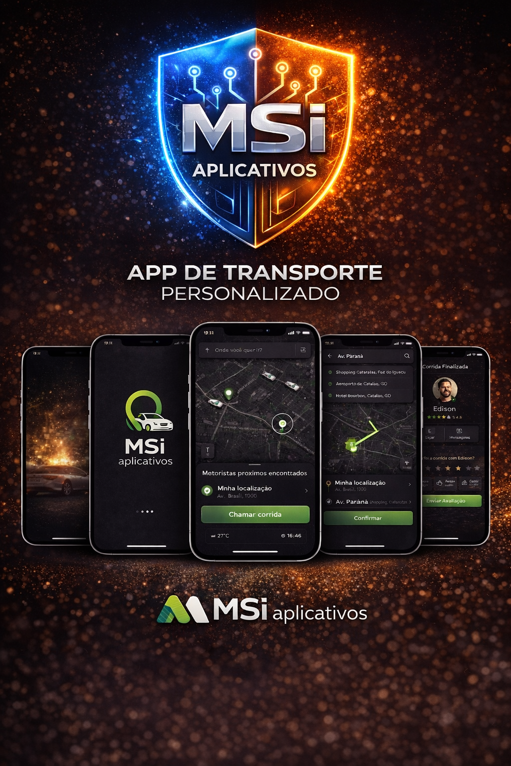 Anúncio MSI Aplicativos: App de transporte personalizado