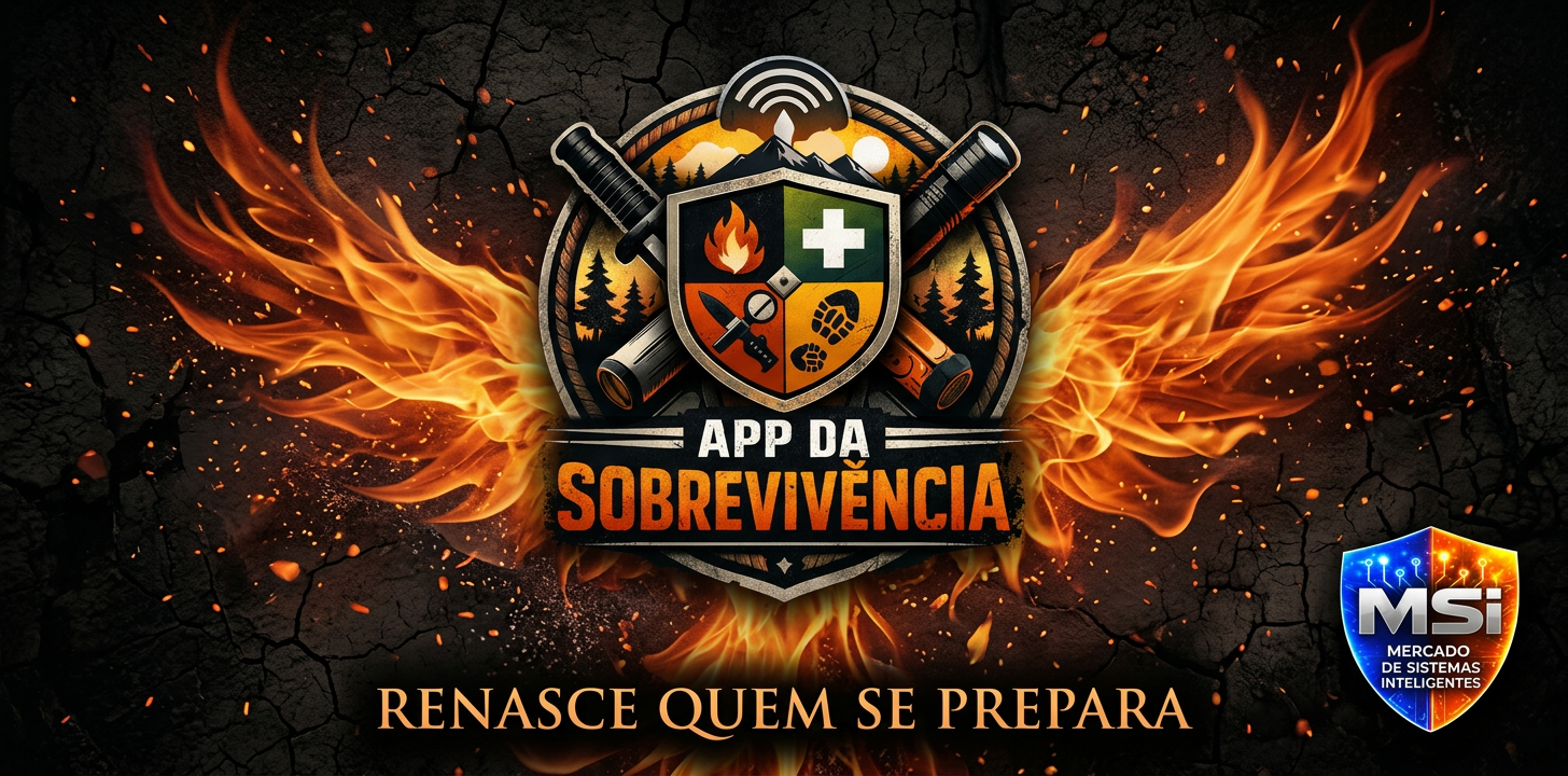 Logomarca App da Sobrevivência — Outdoor / Survival
